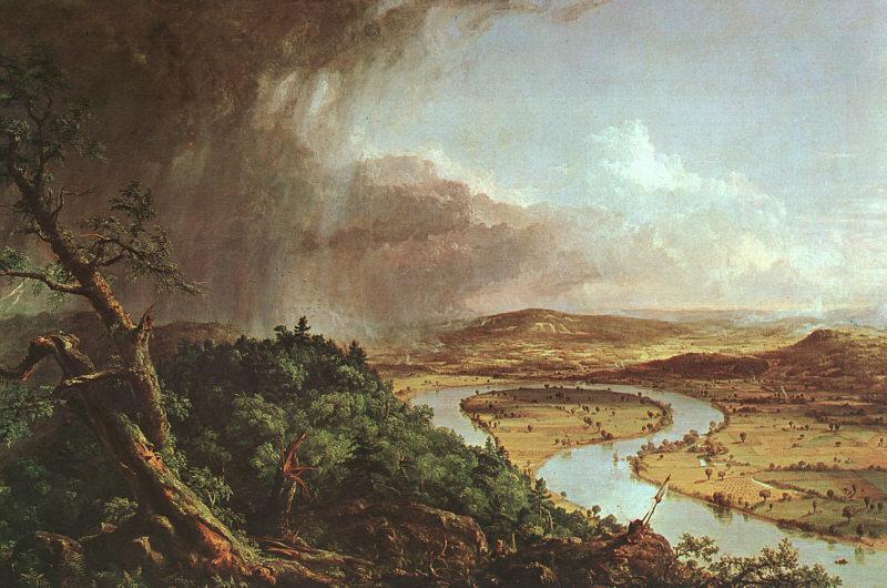 Thomas Cole The Connecticut River near Northampton Sweden oil painting art